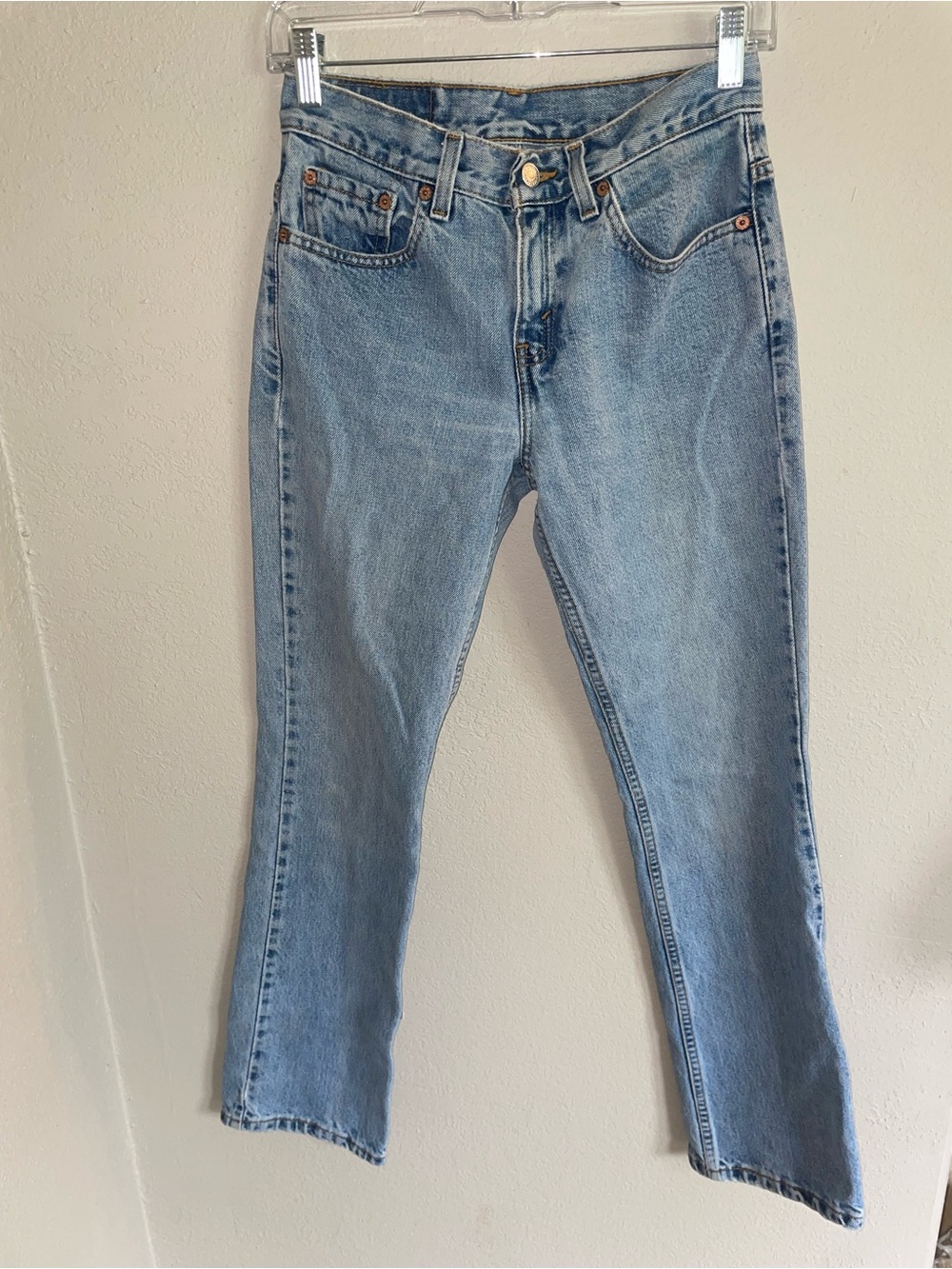 Levi's vintage 90s Y2K 505 M Light Blue Straight-Leg Women's Jeans waist 28”